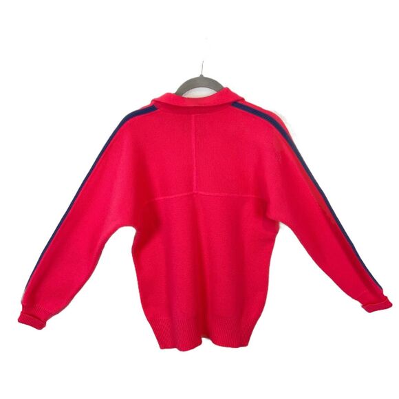 Ski Sweater Vintage Slalom Women's Melon Pink Wool Long Sleeve size Medium - Picture 2 of 10
